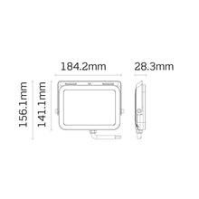 Load image into Gallery viewer, JCC LED 20W LED Floodlight Black IP65 - JC45202BLK