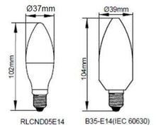 Load image into Gallery viewer, Kosnic 5W LED Lamp E14 Warm White - RLCND05E14-27-N