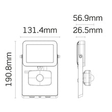 Load image into Gallery viewer, JCC LED 10W LED Floodlight + PIR White IP65- JC45201WH
