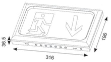 Load image into Gallery viewer, Ansell Encore LED Emergency Exit Sign - AENLED/3M
